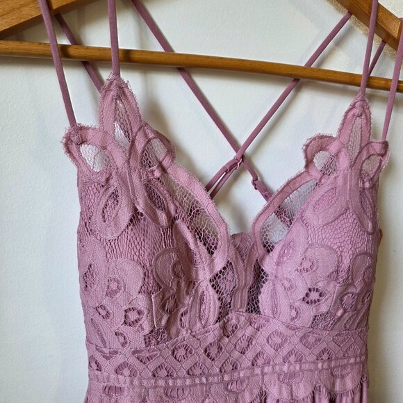 NWT ZENANA BOUTIQUE PINK LACED BRALETTE MINI DRESS SIZE LARGE - Picture 7 of 16